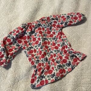 Tea floral Print girl shirt size 5